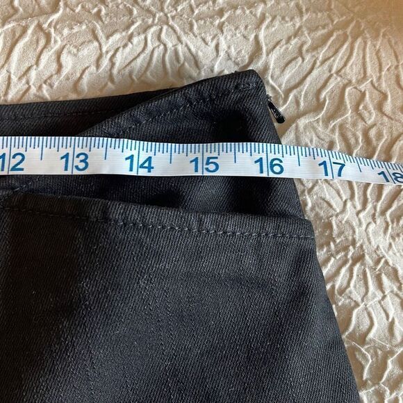 Ralph Lauren Lauren Jeans Co Womens Side Zip Denim Dress Jeans Pants‎ Black 8 - Picture 6 of 10